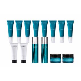   8 db alapozó + 2 db Báziskrém + 2 db lemosó- arcradír+ 2db púder